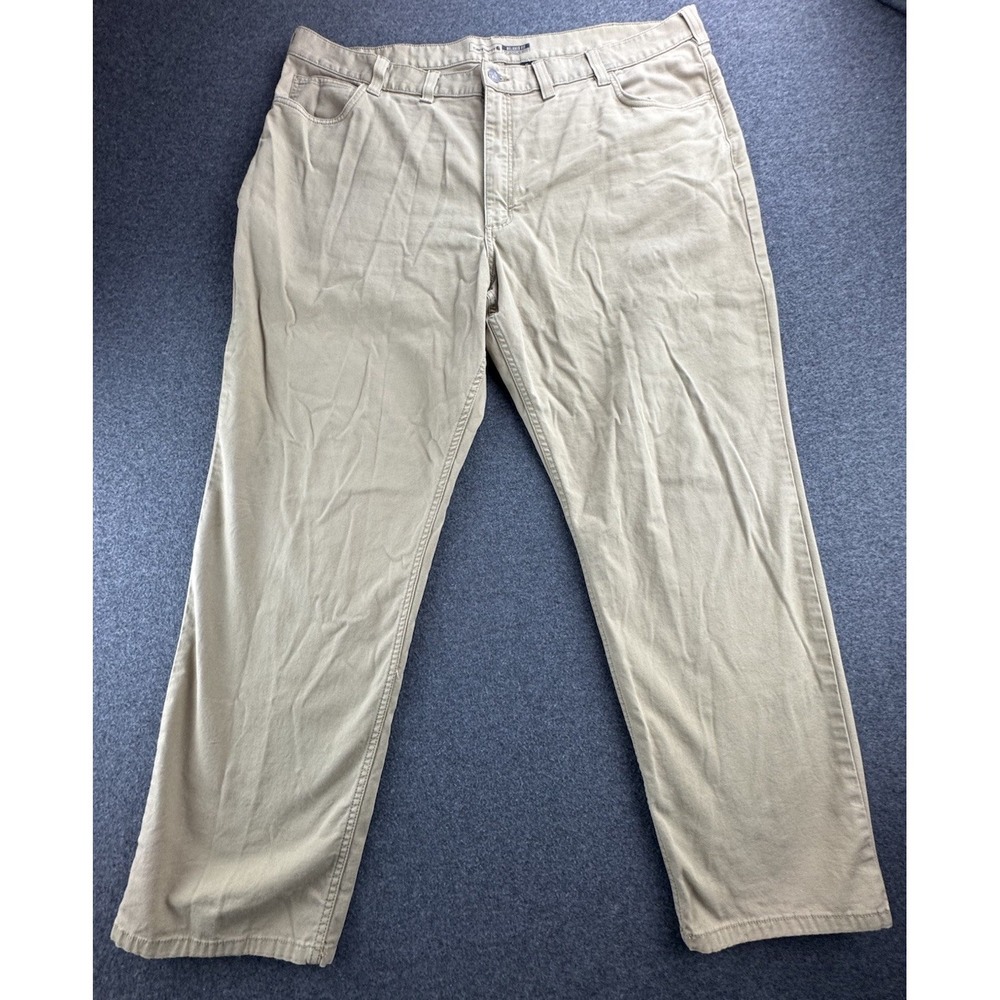 Carhartt Rugged Flex Relaxed Fit Canvas Work Pants Men's Size 44x31 Tan 5-Pocket - Picture 4 of 16
